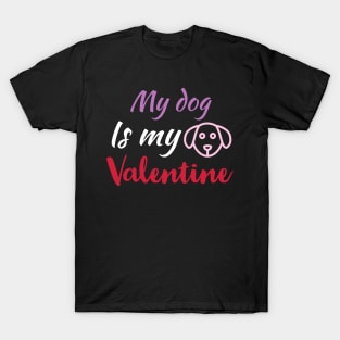 My Dog Is My Valentine, Dog Lover, Funny Valentines Shirt, Valentines Day Shirt, Dog Valentine T-Shirt